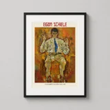 Egon Schiele Portrait of Paris von Gütersloh 1918 Art Print