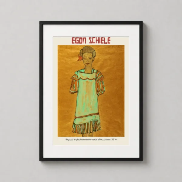 Egon Schiele Ragazza in piedi 1910 Standing Girl Art Print