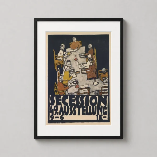 Egon Schiele Secession 49th Exhibition 1918 Viennese Art Print