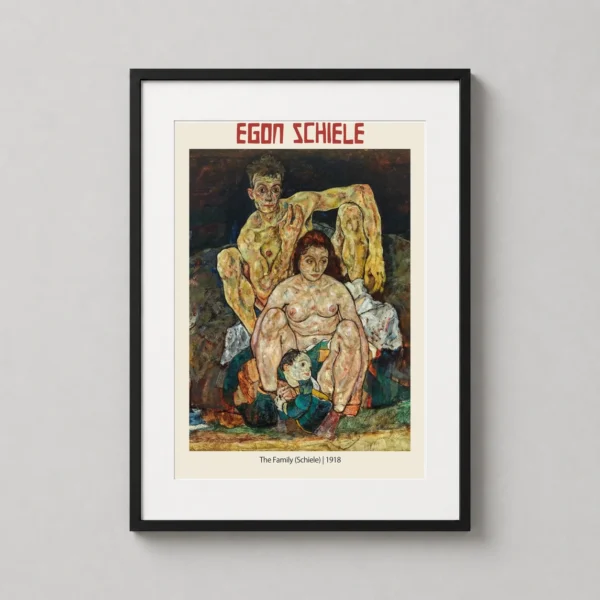 Egon Schiele The Family 1918 Austrian Expressionism Art Print