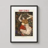 Egon Schiele, Young Mother (1914) Expressionist Fine Art Print