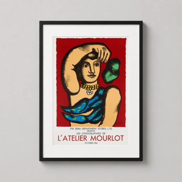 Fernand Leger Marie l'acrobate 1984 Atelier Mourlot Art Print