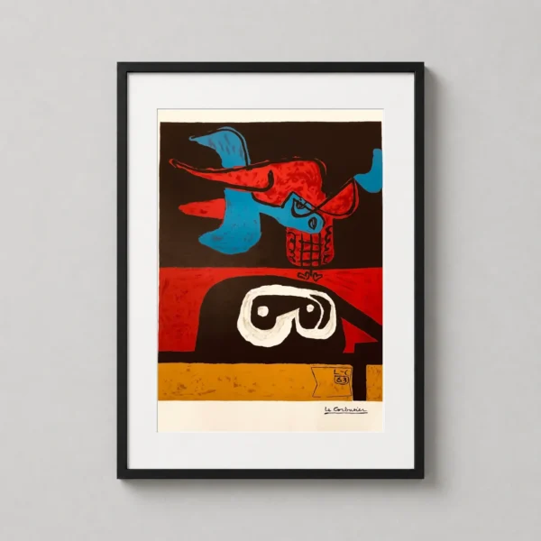 Le Corbusier Otherwordly Abstract, 1963 Modernist Wall Art Print