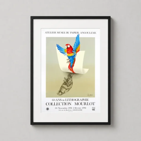 Dan Van Khache Macaw Parrot Collection Mourlot Exhibition Art Print