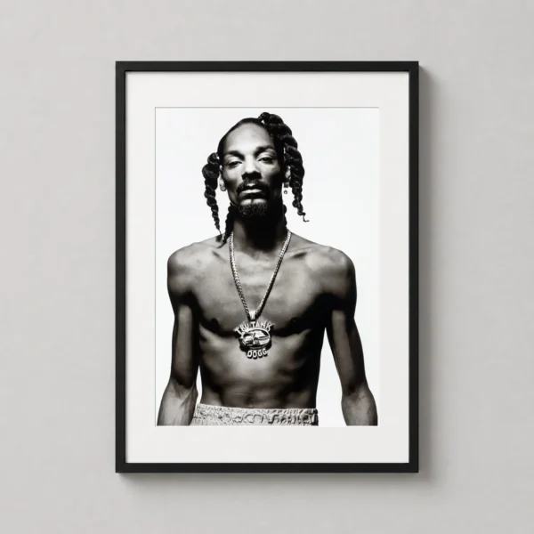 Snoop Dogg 1992 Portrait Black and White Photography Print