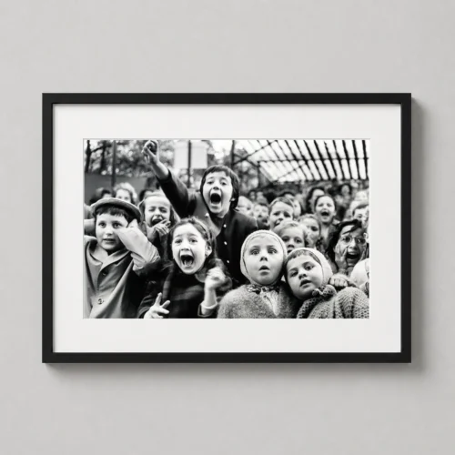 Children at a Puppet Theatre Paris 1963 Photography Print