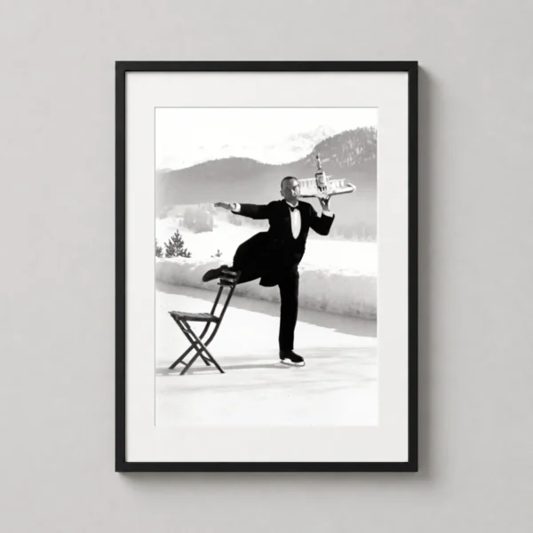 Alfred Eisenstaedt Ice Skating Waiter, 1932 Photography Print