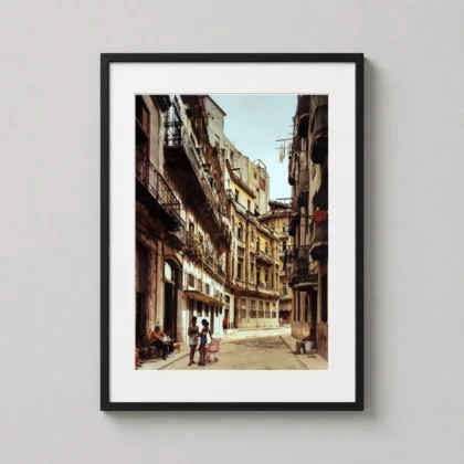 Andrew Moore Havana | Art Photography Poster | Iconic Cuban Street Wall Decor framed wall art mockup