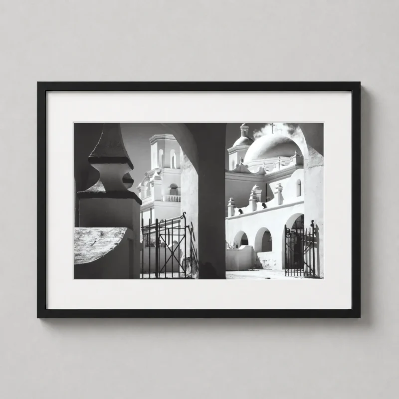 Ansel Adams Mission San Xavier, Arizona Photography Print