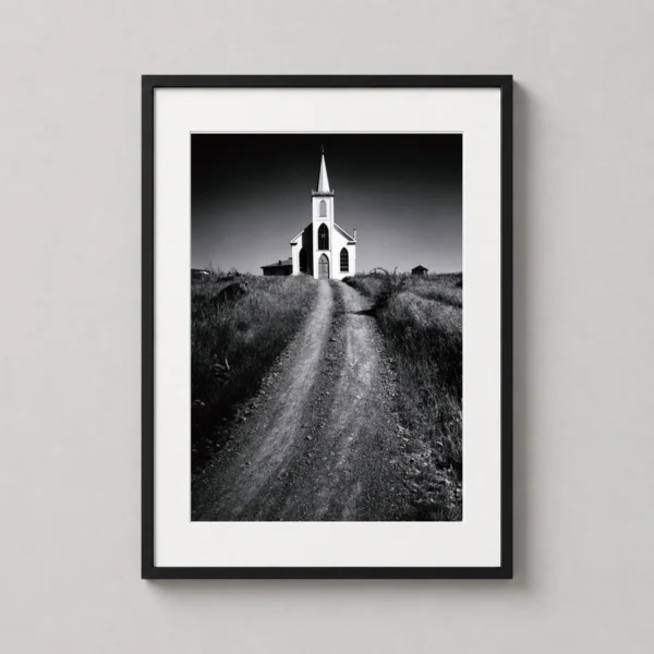 Ansel Adams, Church and Road, Bodega, California Photography Print
