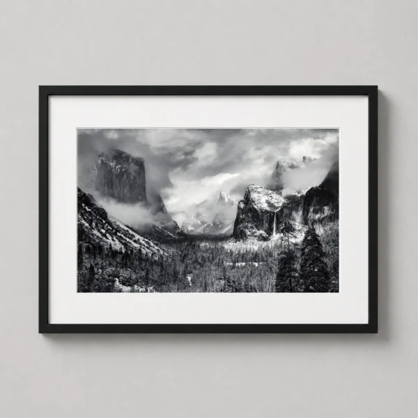 Yosemite Valley Clearing Winter Storm by Ansel Adams Photography Print