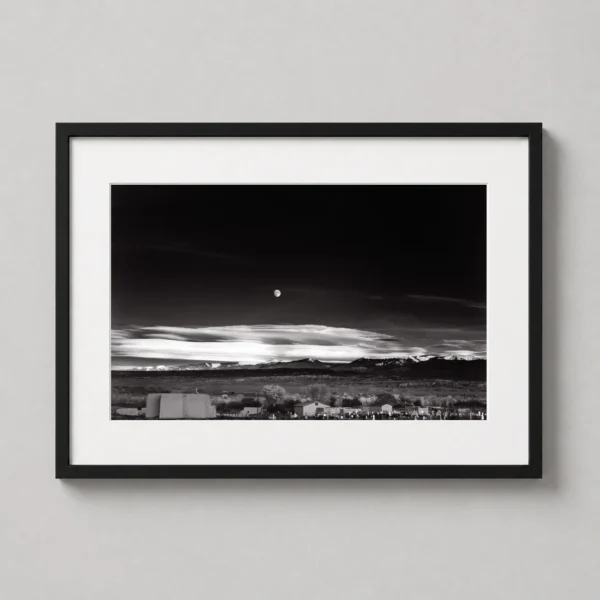 Moonrise, Hernandez, New Mexico, Ansel Adams Photography Print