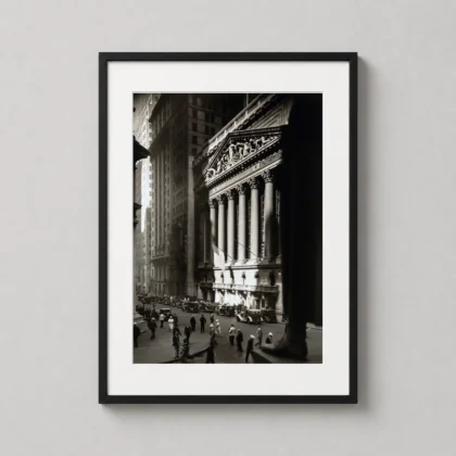 Berenice Abbott Wall Street photography print by MerchFuse for refined wall decor