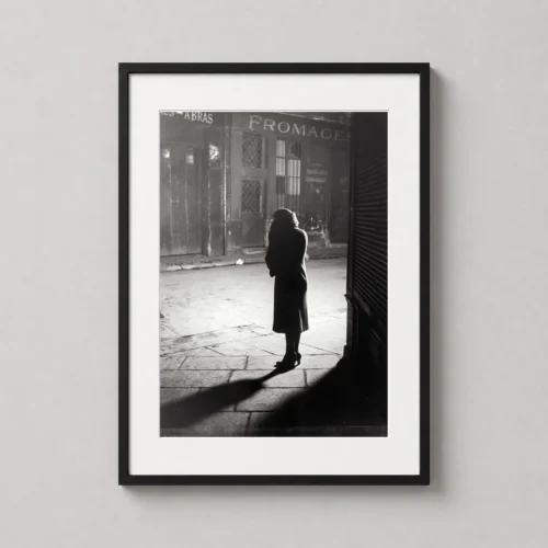 Brassai Paris de Nuit Rue Quincampoix Woman in Shadow Photography Print