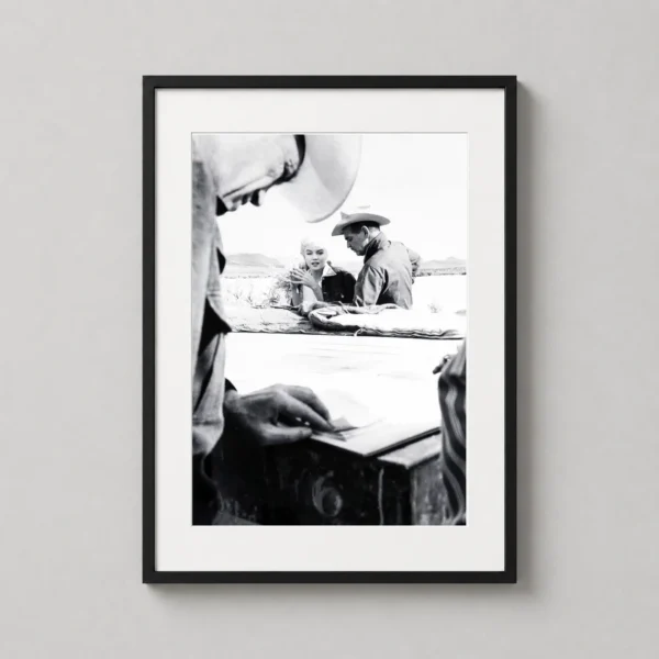 Marilyn Monroe and Clark Gable on The Misfits Film Set Photography Print