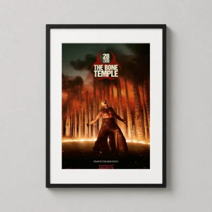 28 Years Later: The Bone Temple | Horror Movie Poster | Rage Infected Wall Art framed wall art mockup