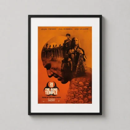 28 Years Later: The Bone Temple | Movie Poster | Dystopian Horror Wall Art framed wall art mockup