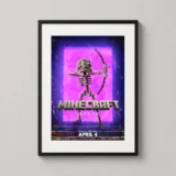 Minecraft Movie Skeleton Archer Nether Portal Movie Poster