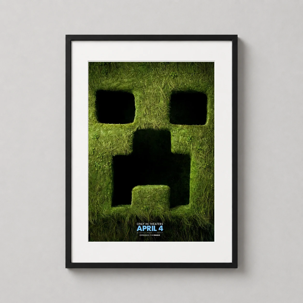 A Minecraft — hyper-realistic close-up of a Minecraft Creeper face rendered in