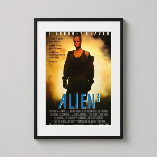 Alien 3 Ellen Ripley Shaved Head Vintage Movie Poster