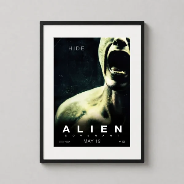 Alien Covenant Terrifying Scream Horror Movie Poster