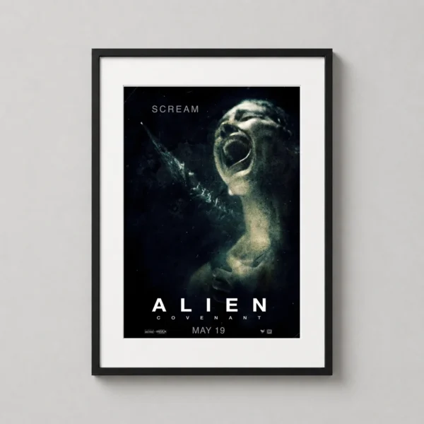Alien Covenant Scream Teaser Horror Film Poster