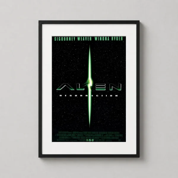 Alien Resurrection 1997 Original Green Light Poster Movie Poster