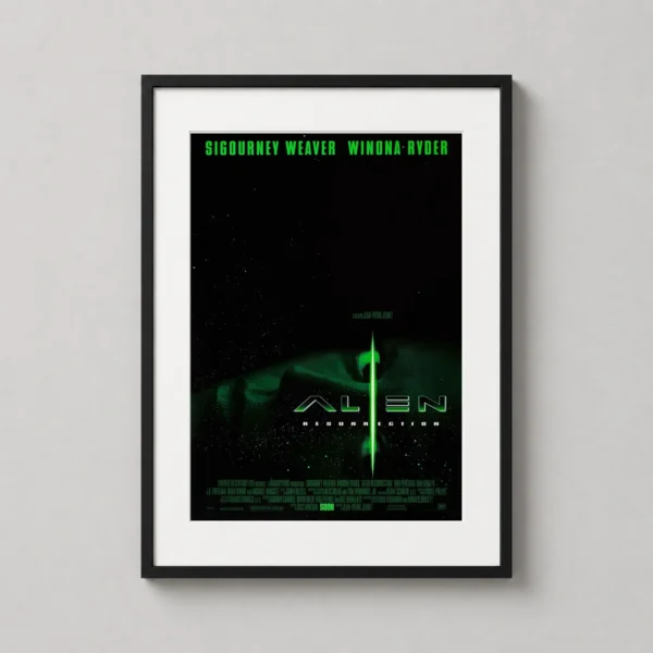 Alien Resurrection Minimalist Xenomorph Sci-Fi Movie Poster
