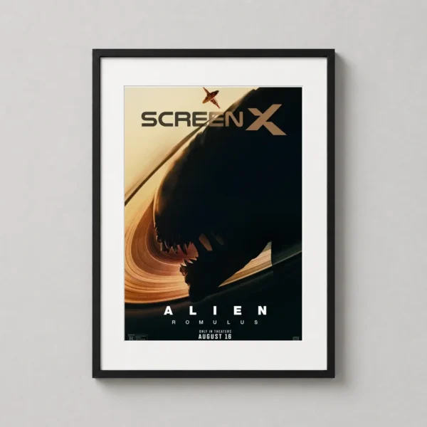 Xenomorph Silhouette Alien Romulus Movie Poster