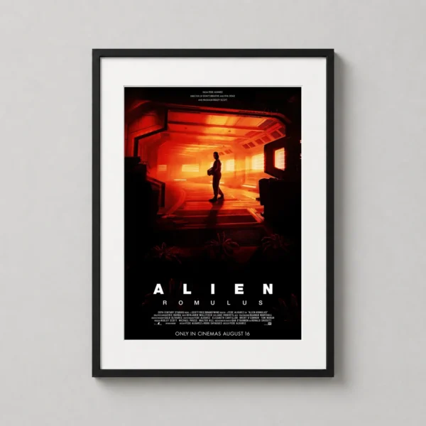 Alien Romulus 2024 Sci-Fi Horror Movie Silhouette Variant Movie Poster