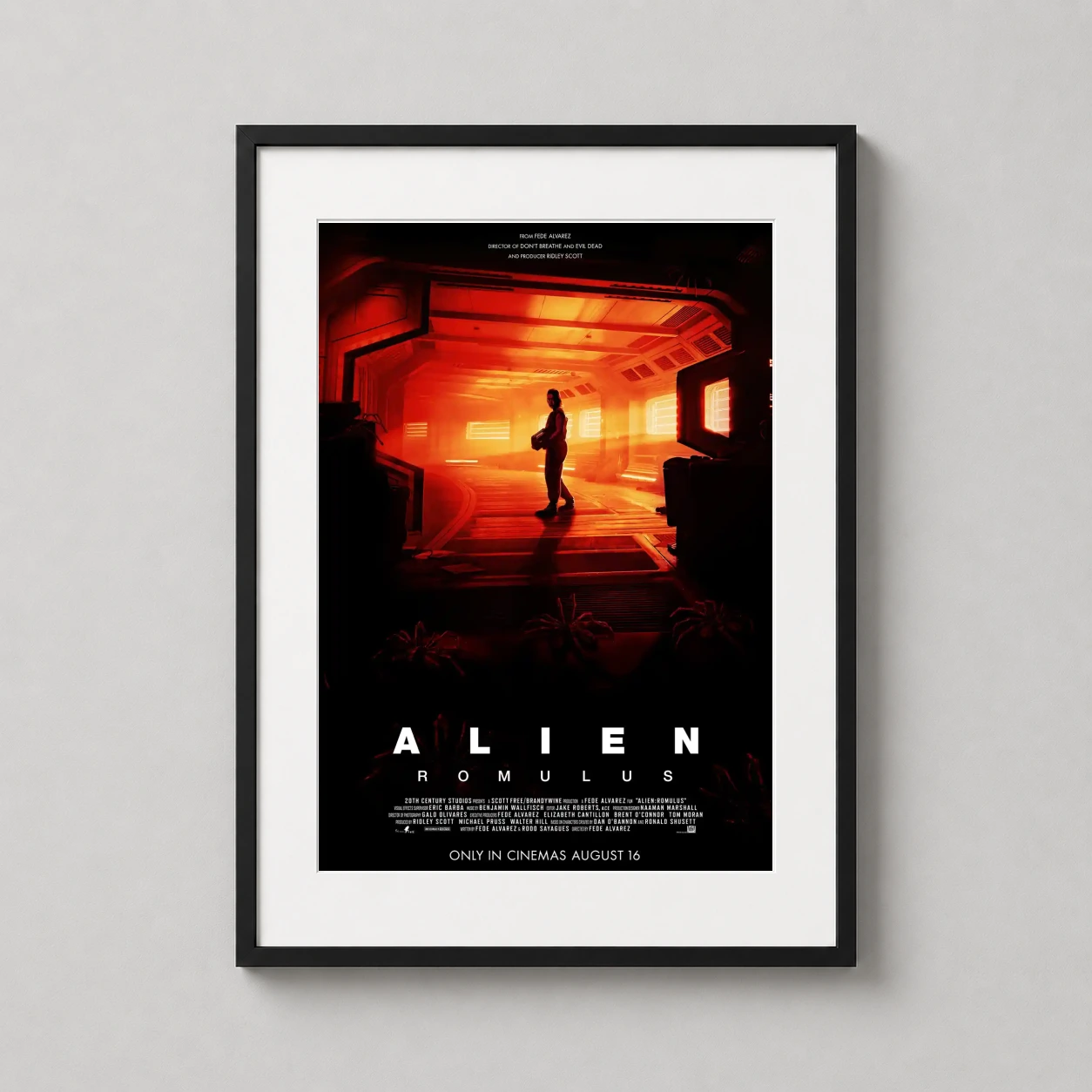 Alien Romulus 2024 Sci-fi — this Alien Romulus 2024 movie poster features a lone figure standing in