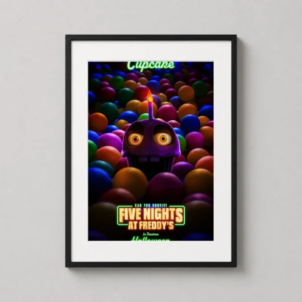Five Nights at Freddy's Cupcake Ball Pit Art Movie Poster