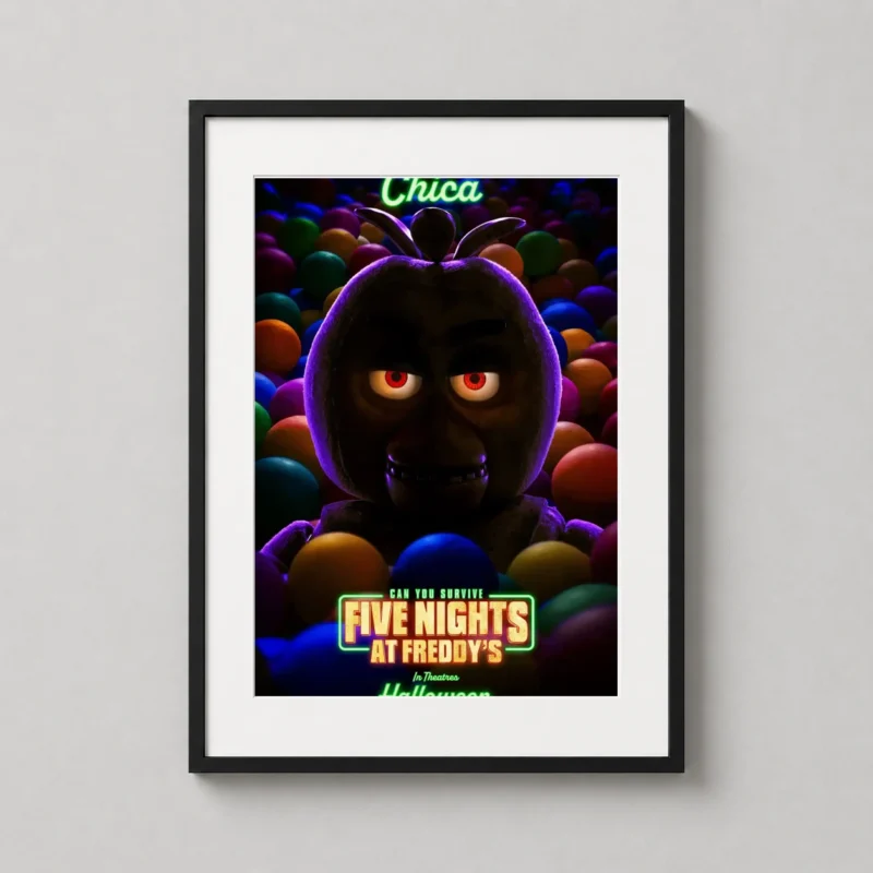 Chica Five Nights at Freddy's Movie Ball Pit Horror Movie Poster
