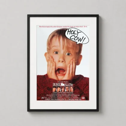 MerchFuse Home Alone – Iconic Kevin McCallister movie poster with cinema character