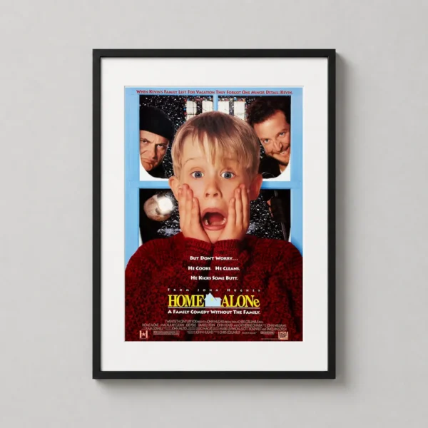 Home Alone 1990 Movie Kevin McCallister Scream Movie Poster