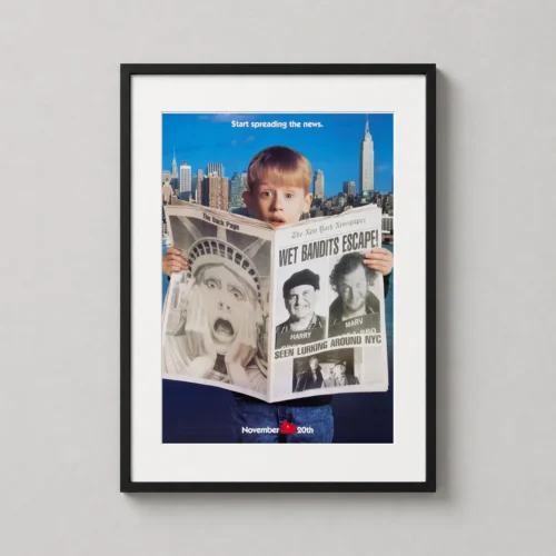 Home Alone 2 Lost in New York Wet Bandits Newspaper Movie Poster
