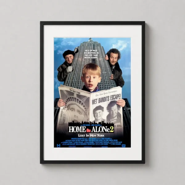 Home Alone 2 Lost in New York Wet Bandits Print Movie Poster