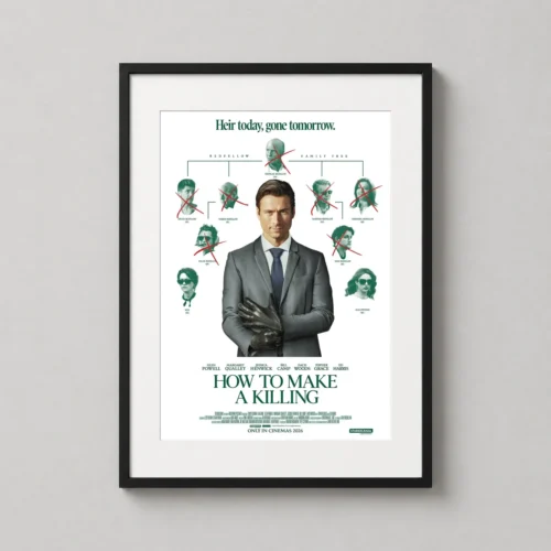 How to Make a Killing Glen Powell Redfellow Family Tree Movie Poster
