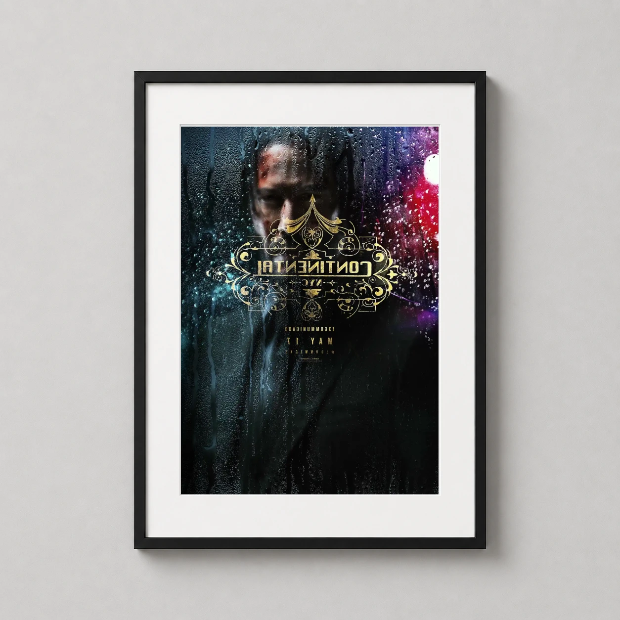John Wick Chapter 3 — featuring the iconic Continental Hotel NYC logo seen through a