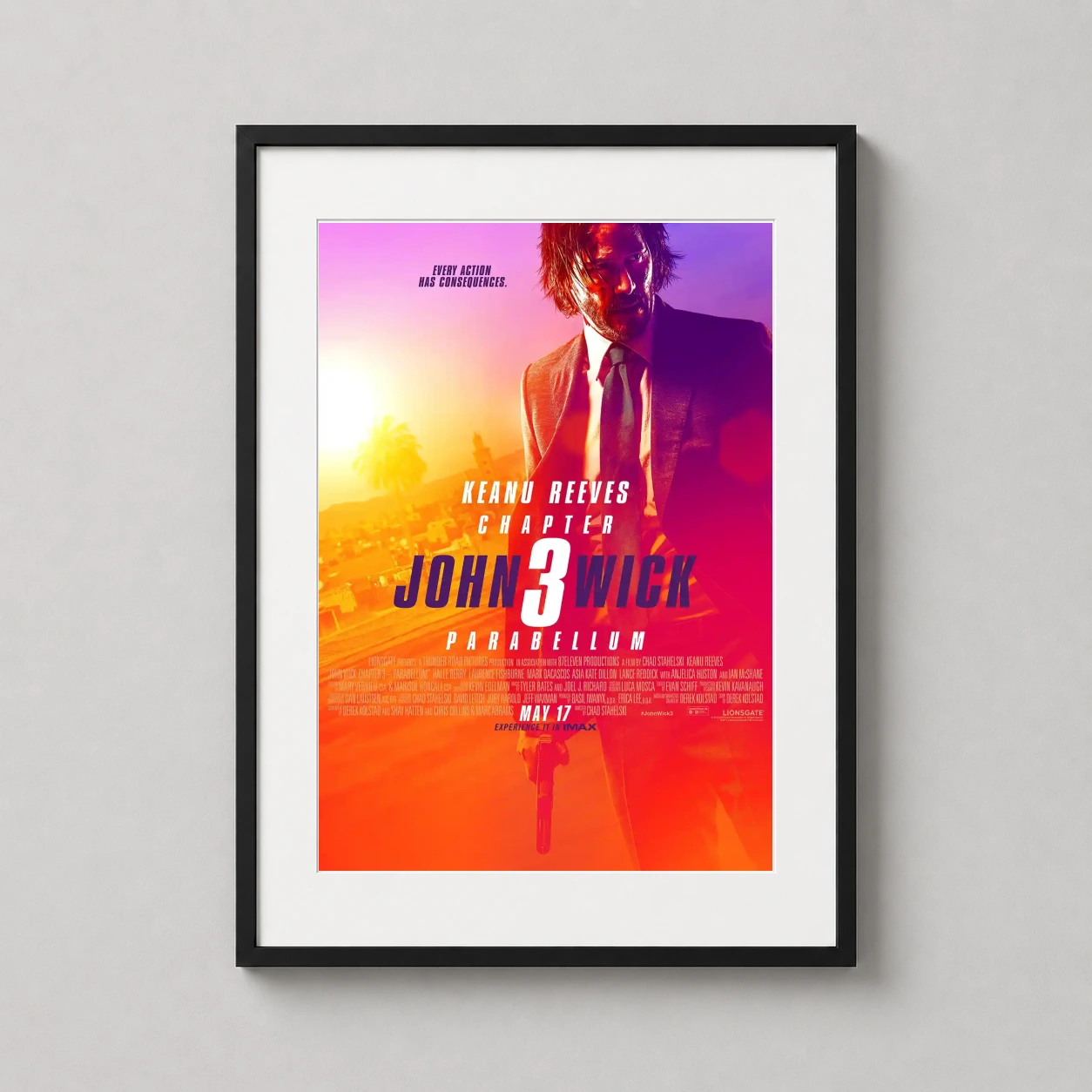 John Wick Chapter 3 — high-octane John Wick Chapter 3 Parabellum art print featuring Keanu