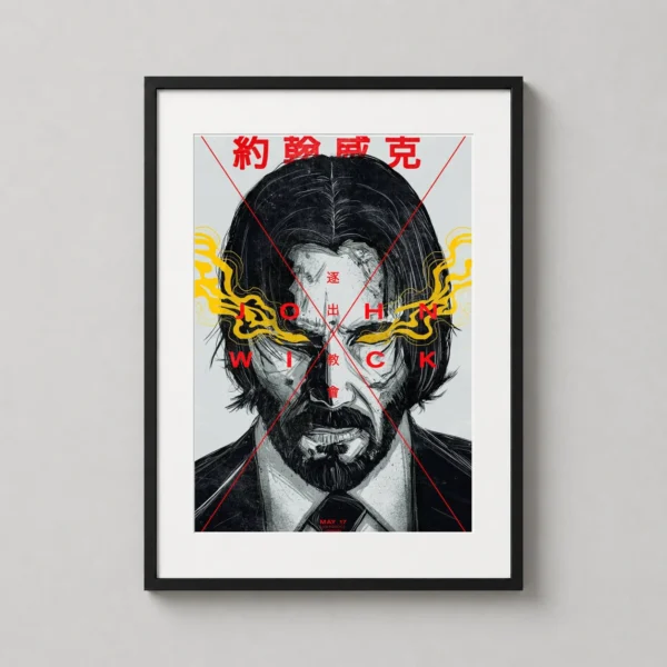 John Wick Chapter 3 Parabellum Graphic Illustration Movie Poster