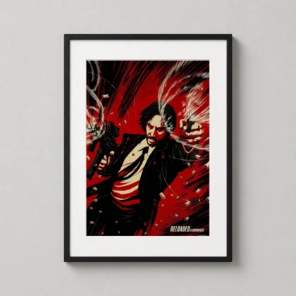 John Wick Chapter 2 – Comic wall print with film-room character by MerchFuse