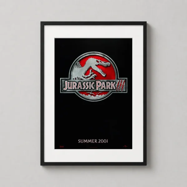 Jurassic Park III Spinosaurus Logo Movie Graphic Movie Poster