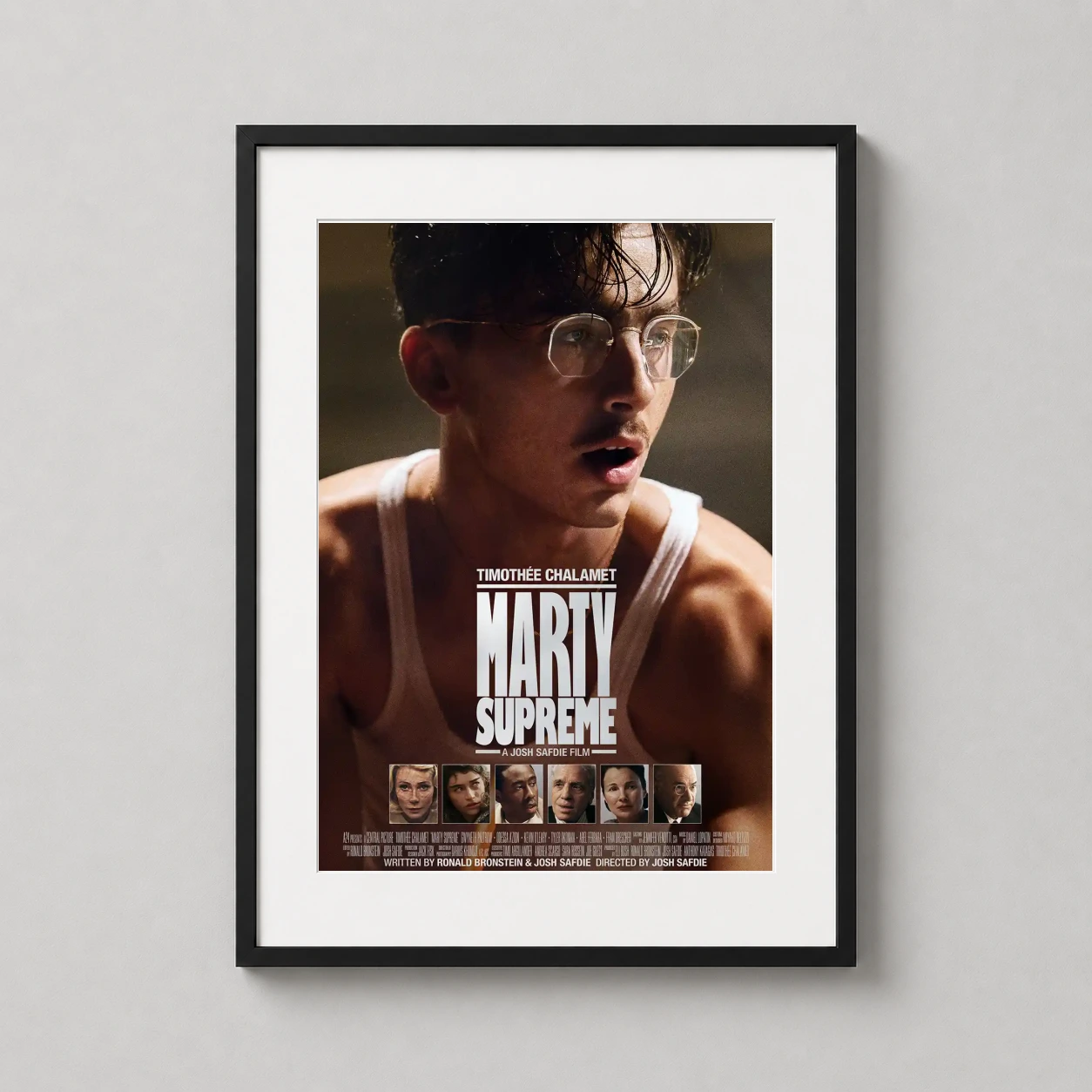 Marty Supreme — marty Supreme Movie Poster Timothée Chalamet Boxer Portrait brings