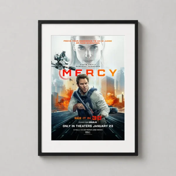 Mercy 2026 Chris Pratt Sci-Fi Action Movie Poster