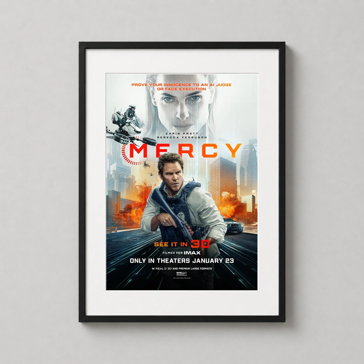 Mercy — mercy 2026 Chris Pratt Sci-Fi Action is presented as a frame-ready