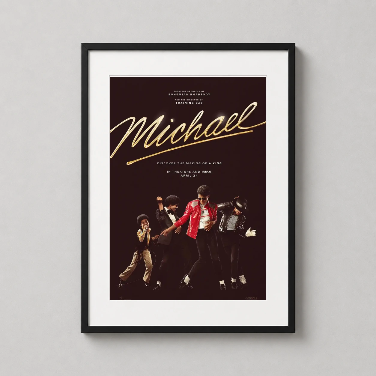 Michael Biopic King Pop — michael Biopic King of Pop is presented as a frame-ready movie poster