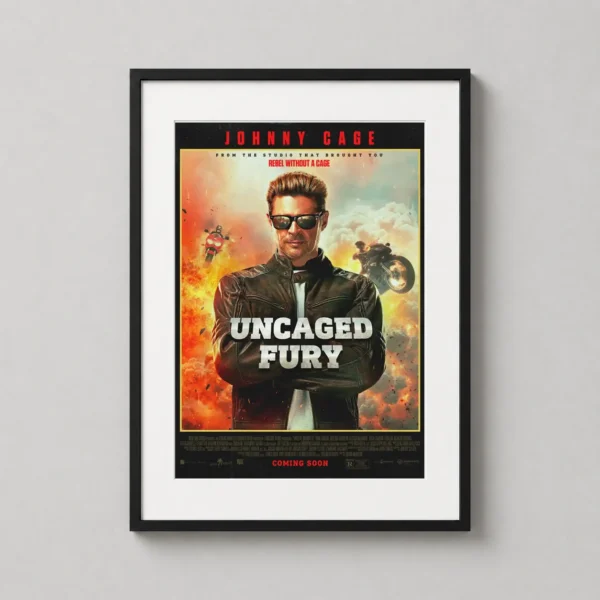 Johnny Cage Action Uncaged Fury Movie Poster