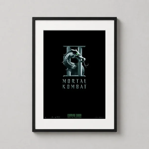 Mortal Kombat II Movie Poster Dragon Logo Teaser Art