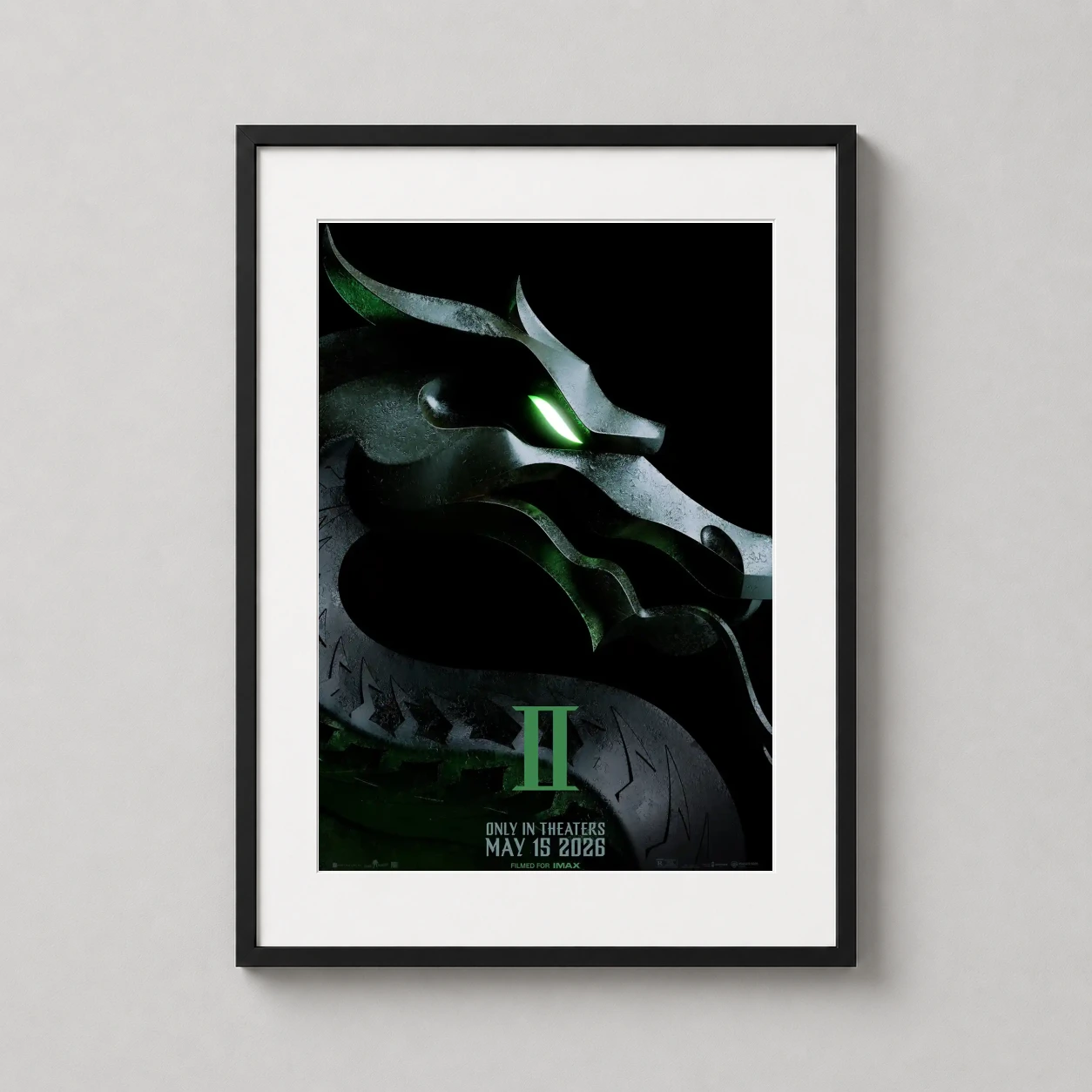 Mortal Kombat 2 — mortal Kombat 2 Metallic Green Dragon Logo is presented as a